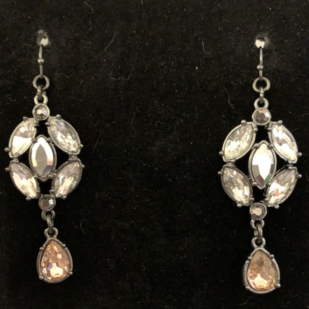Nicole Miller Earrings Pink & White